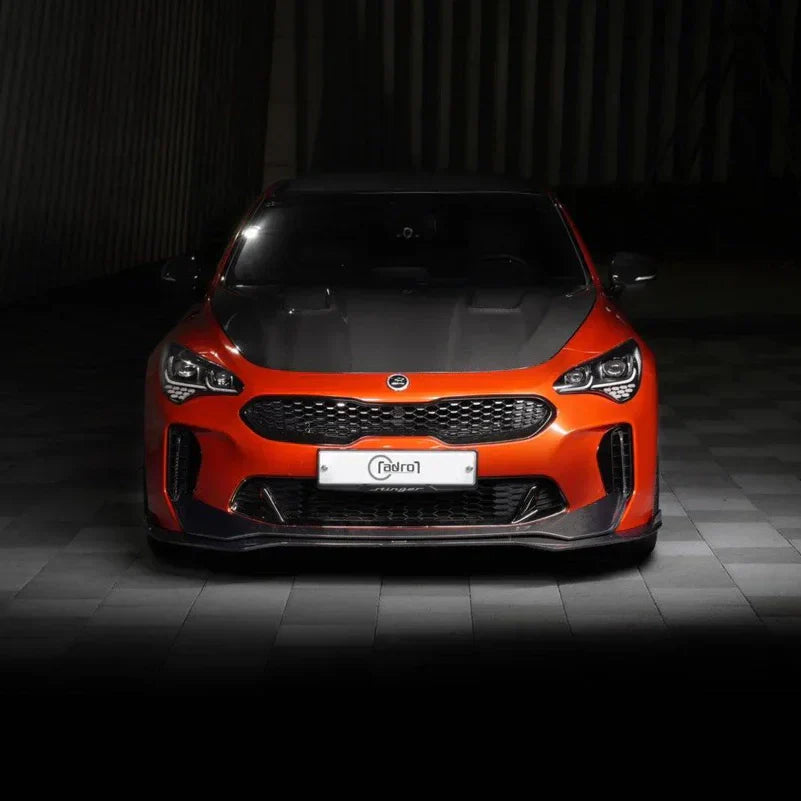 KIA STINGER CARBON FIBER UPPER FRONT LIP V2