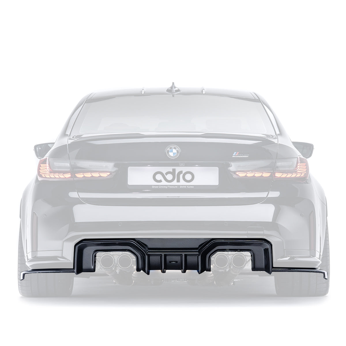 BMW G80 M3 PREPREG REAR DIFFUSER