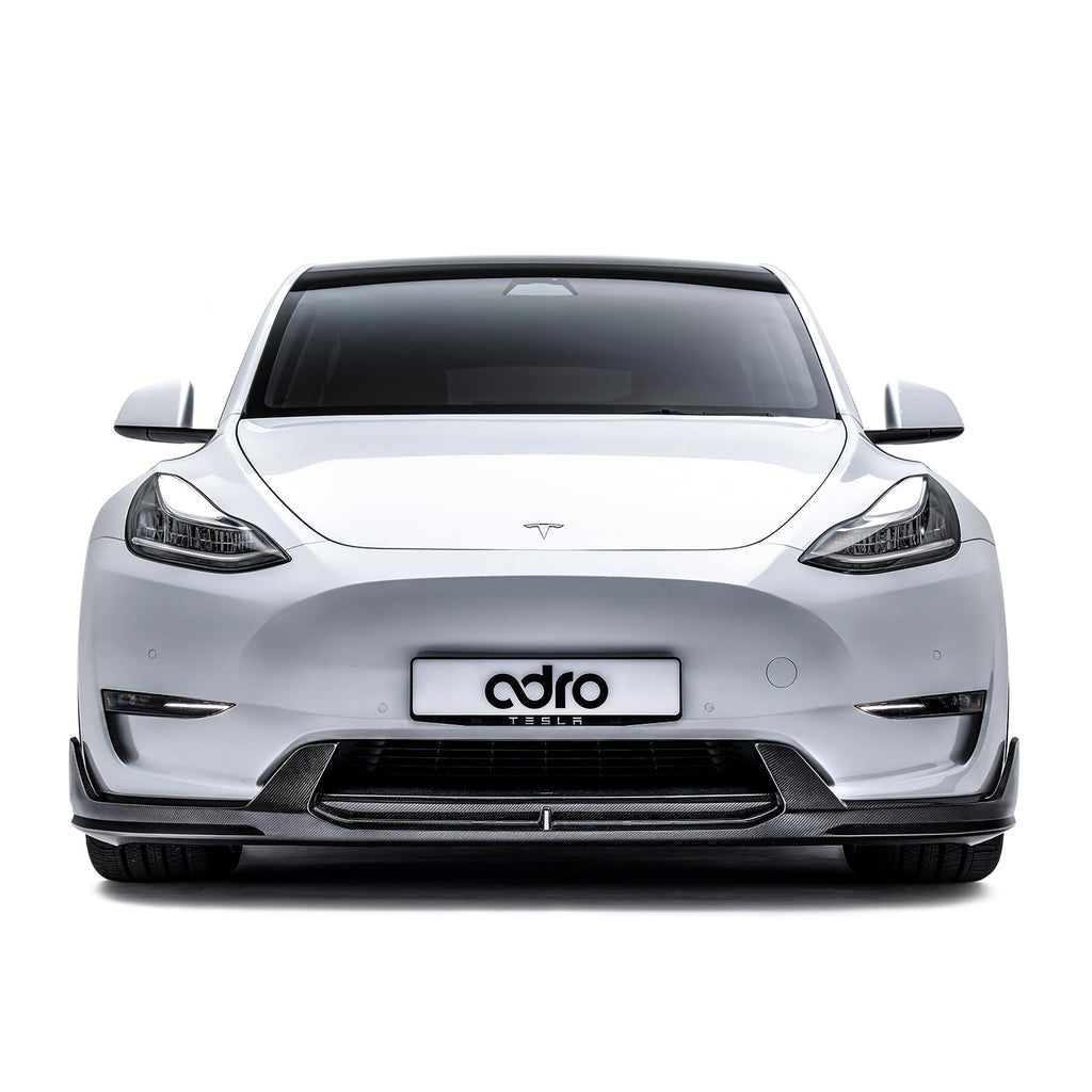 TESLA MODEL Y CARBON FIBER FRONT LIP V2