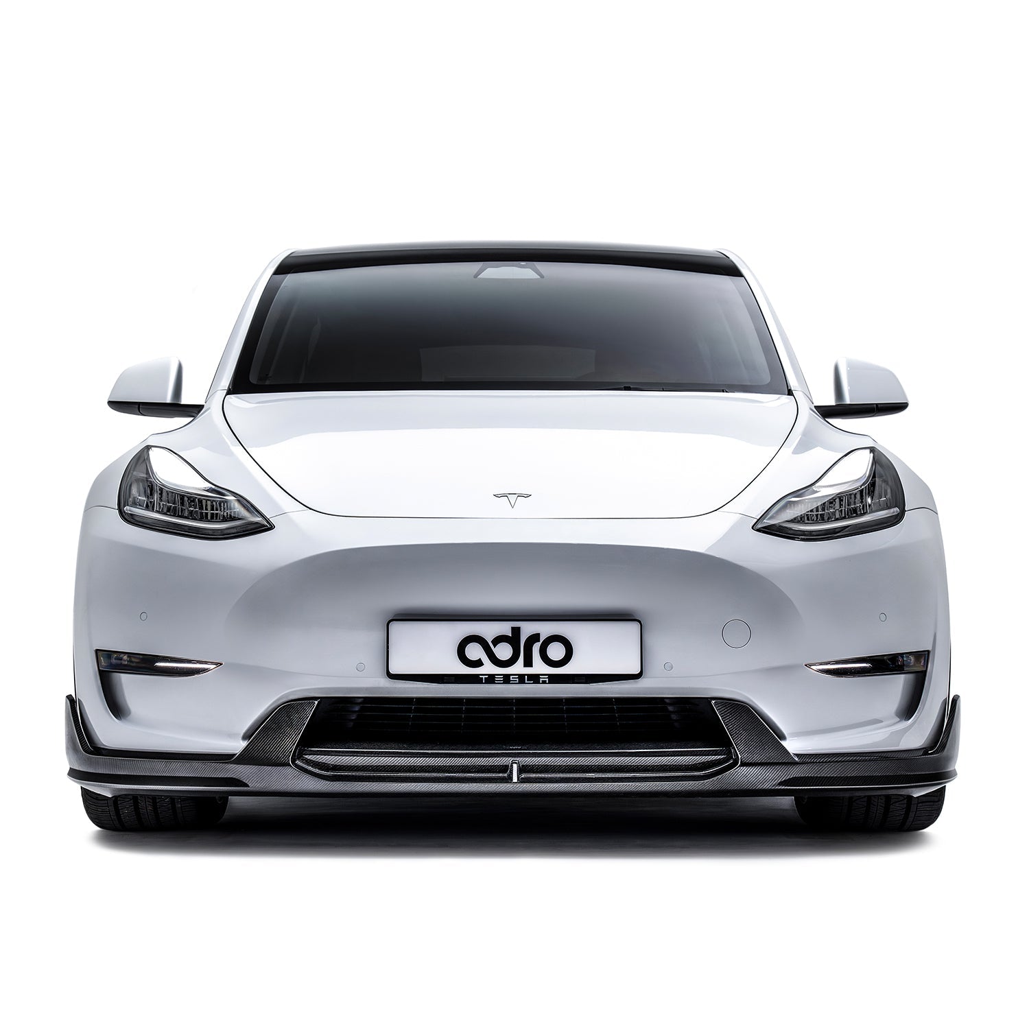 TESLA MODEL Y CARBON FIBER FRONT LIP V2