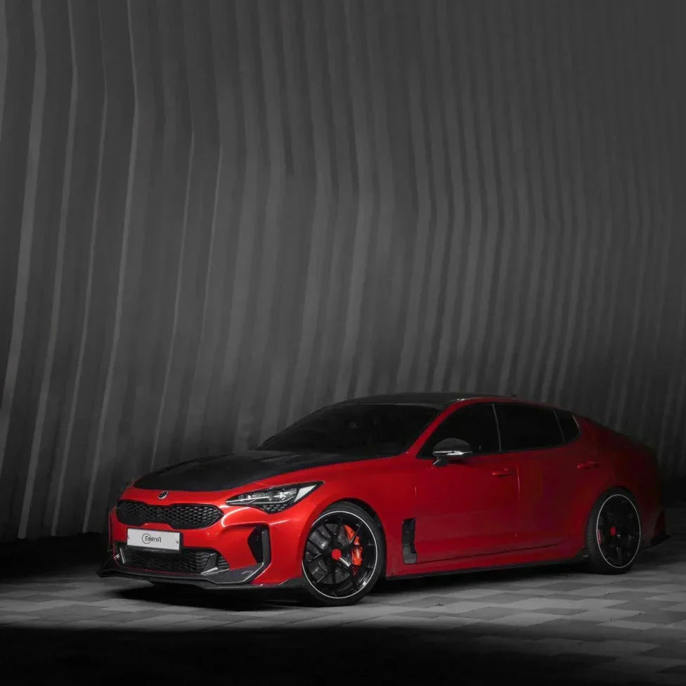 KIA STINGER CARBON FIBER UPPER FRONT LIP V2