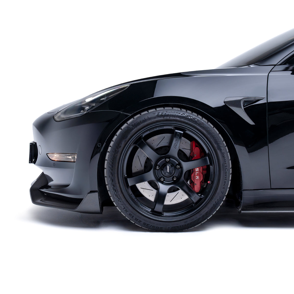 TESLA MODEL 3 CARBON FIBER SIDE CAMERA COVERS