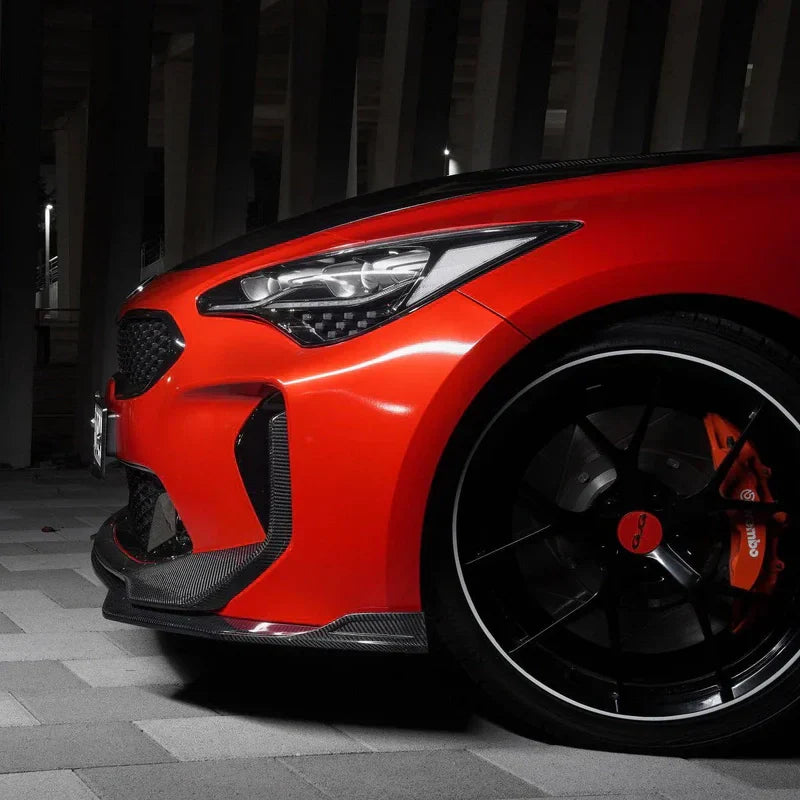 KIA STINGER CARBON FIBER UPPER + LOWER LIP SET V2