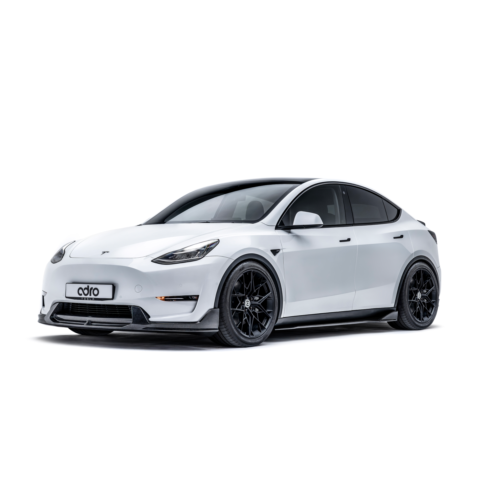 TESLA MODEL Y CARBON FIBER FRONT LIP V2
