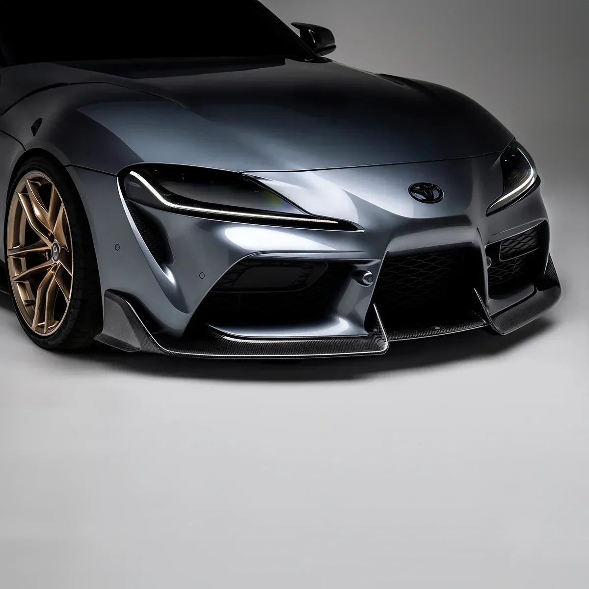 TOYOTA GR SUPRA CARBON FIBER FRONT LIP (STOCK BUMPER)