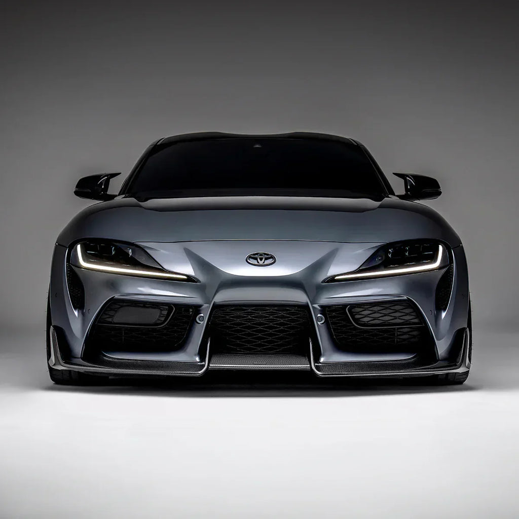 TOYOTA GR SUPRA CARBON FIBER FRONT LIP (STOCK BUMPER)