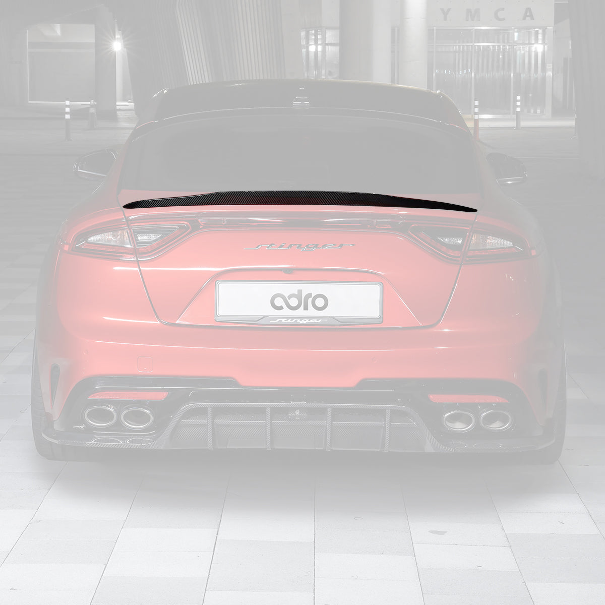 KIA STINGER CARBON FIBER SPOILER V2