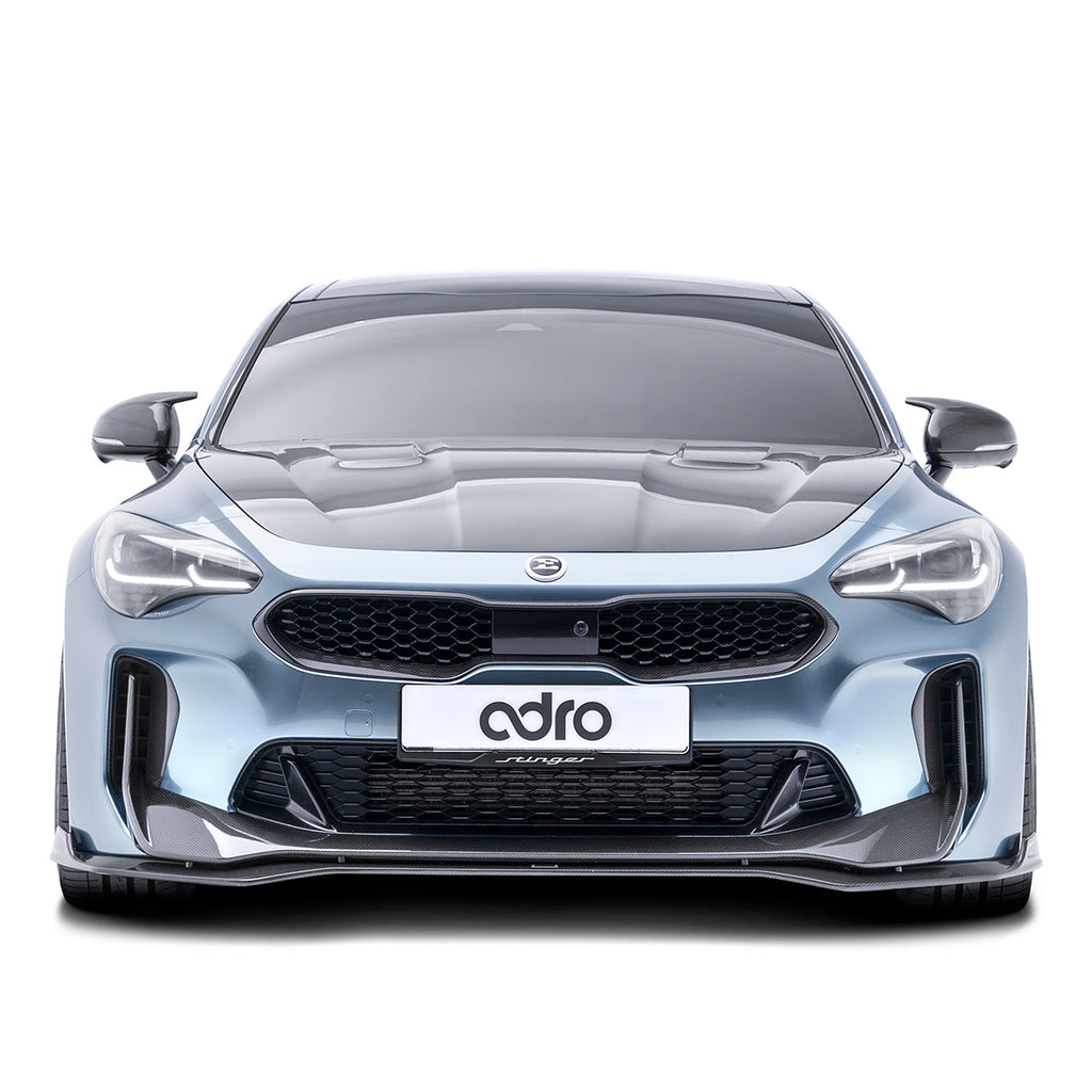 KIA STINGER CARBON FIBER UPPER + LOWER LIP SET V2