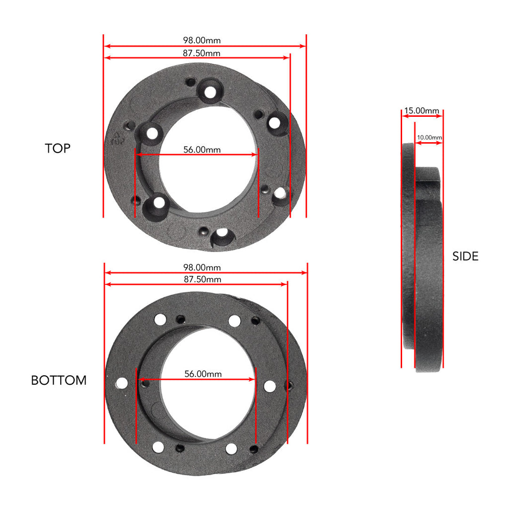 Sport Line Steering Wheel Eccentric Spacer Kit 15mm