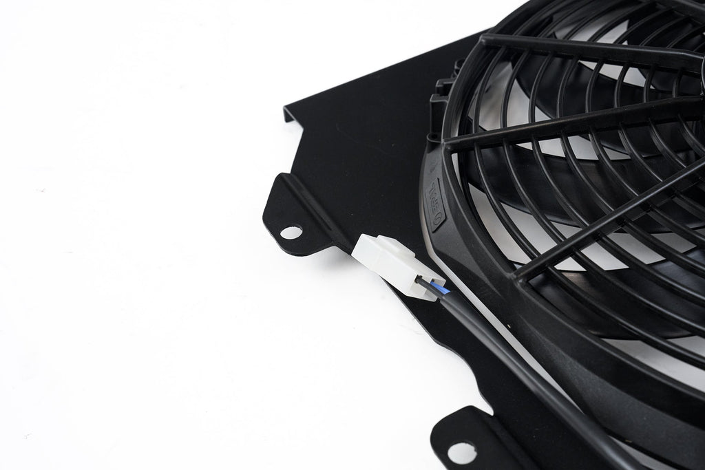 CSF #2858FB 92-00 Civic All-Aluminum Fan Shroud w/ 12-inch SPAL Fan - Black