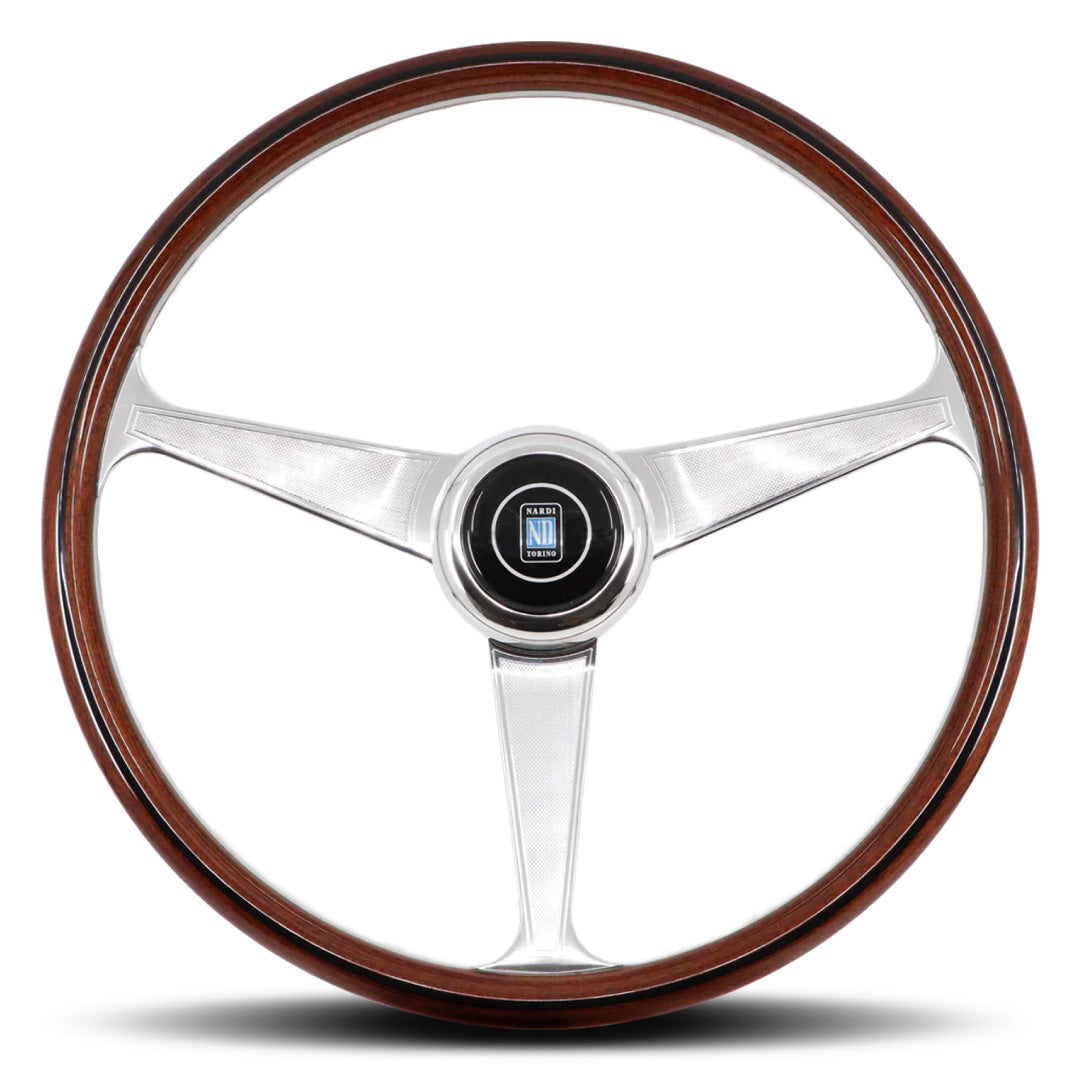 Nardi Anni ’60 Steering Wheel - Mahogany Wood Guilloché Spokes 380mm