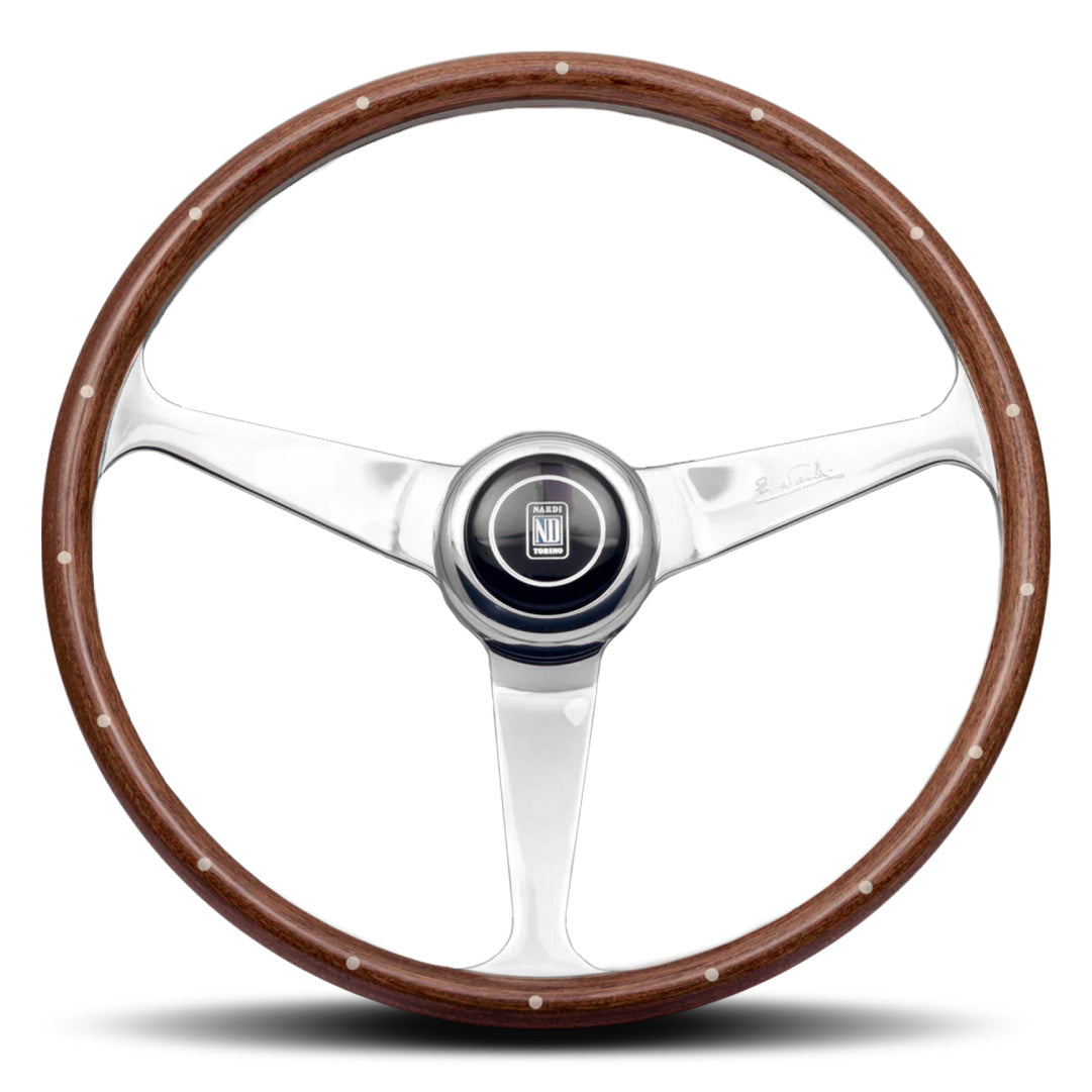 Nardi Anni ’50 Steering Wheel - Mahogany Wood Glossy Spokes 380mm