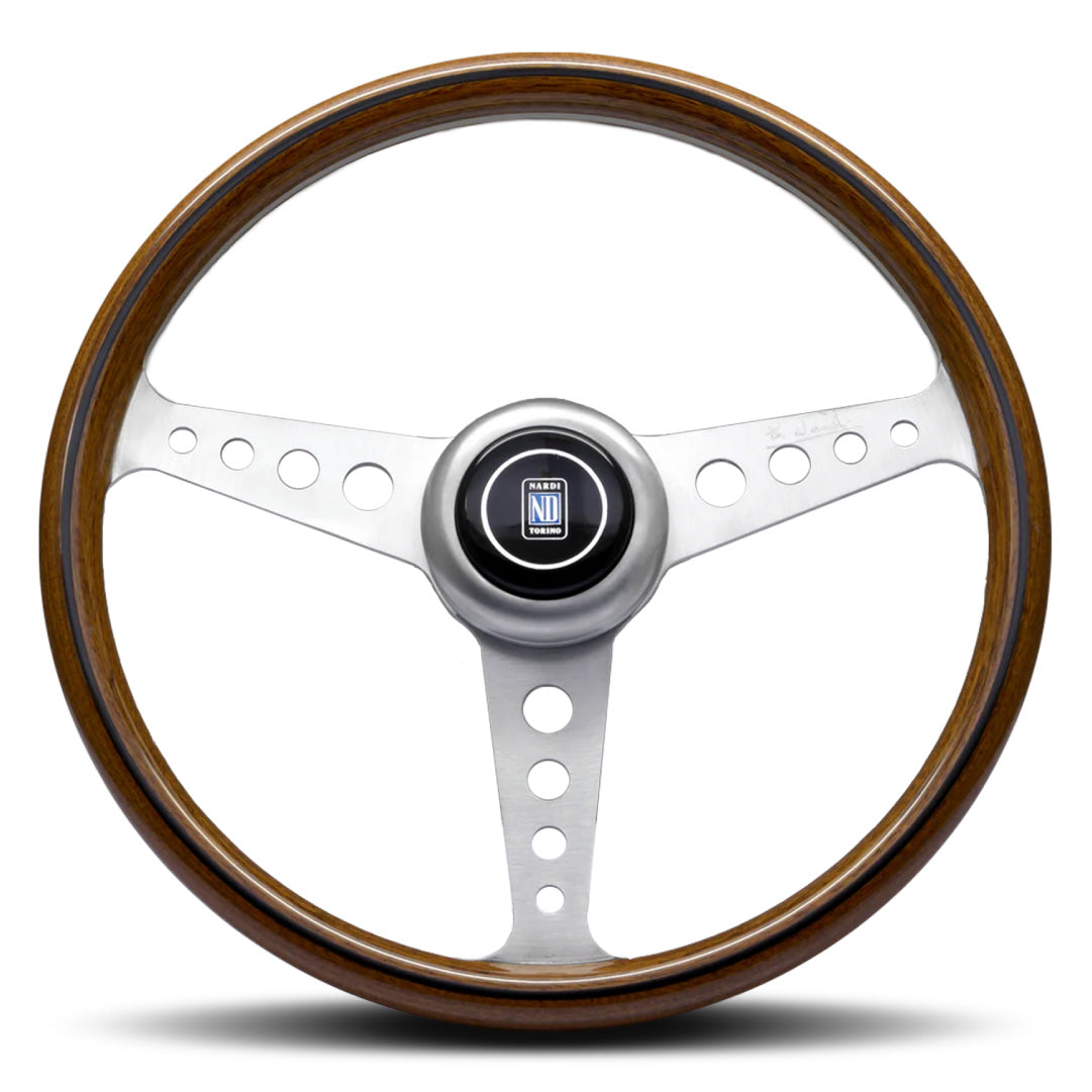 Nardi ND Classic Steering Wheel - Wood Satin Spokes 360mm