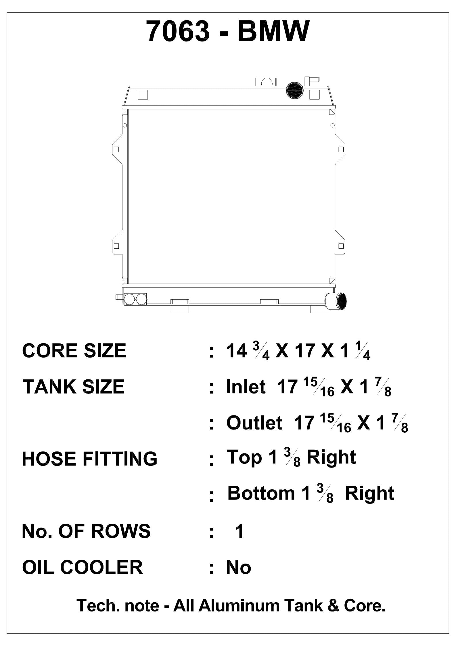 CSF #7063 BMW E30 M3 High-Performance All-Aluminum Radiator