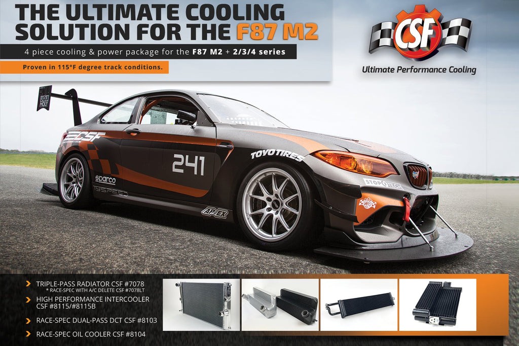 CSF #7078 BMW F87 M2 / F2X M235i / F3X 335i / 435i (N55 incl xDrive) All-Aluminum Radiator