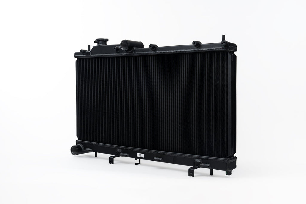 CSF #7095B 08-14 Subaru WRX / STI / 15-21 Subaru WRX 2-Row 42mm Race-Spec Radiator - Black