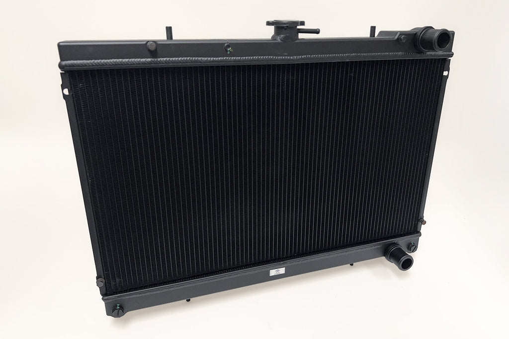 CSF #7217B R32 Skyline GT-R/GTS Full Billet Aluminum High-Performance Radiator - Black