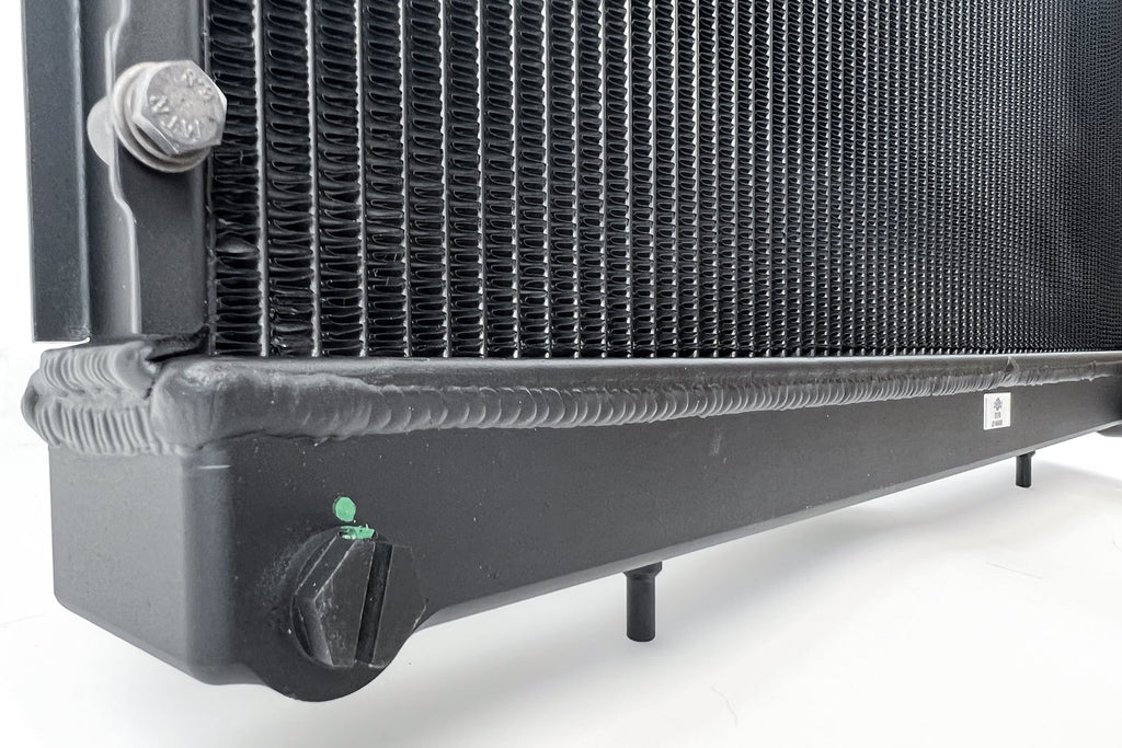 CSF #7217B R32 Skyline GT-R/GTS Full Billet Aluminum High-Performance Radiator - Black