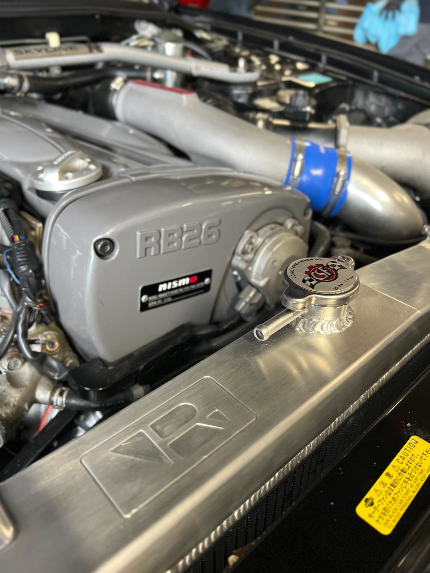 CSF #7219B R33 Skyline GT-R/GTS & R34 GT-T Full Billet Aluminum Radiator - Black