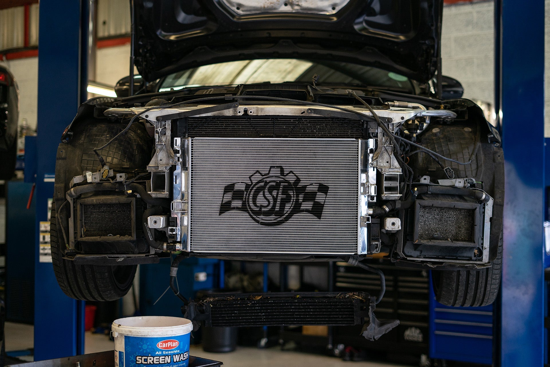 CSF #8088 Mercedes AMG GT/R/C / W205 C63 / W213 E63 / GLC63 Heat Exchanger w/ Rock Guard