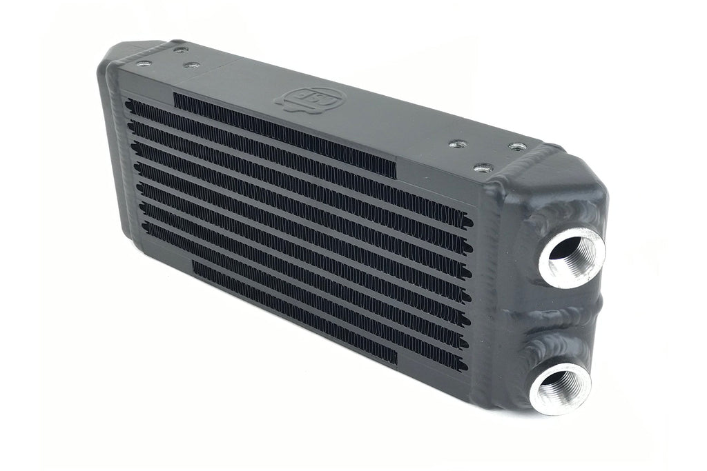 CSF #8119 Universal Dual-Pass Oil Cooler - M22 x 1.5 connections - 13L x 4.75H x 2.16W