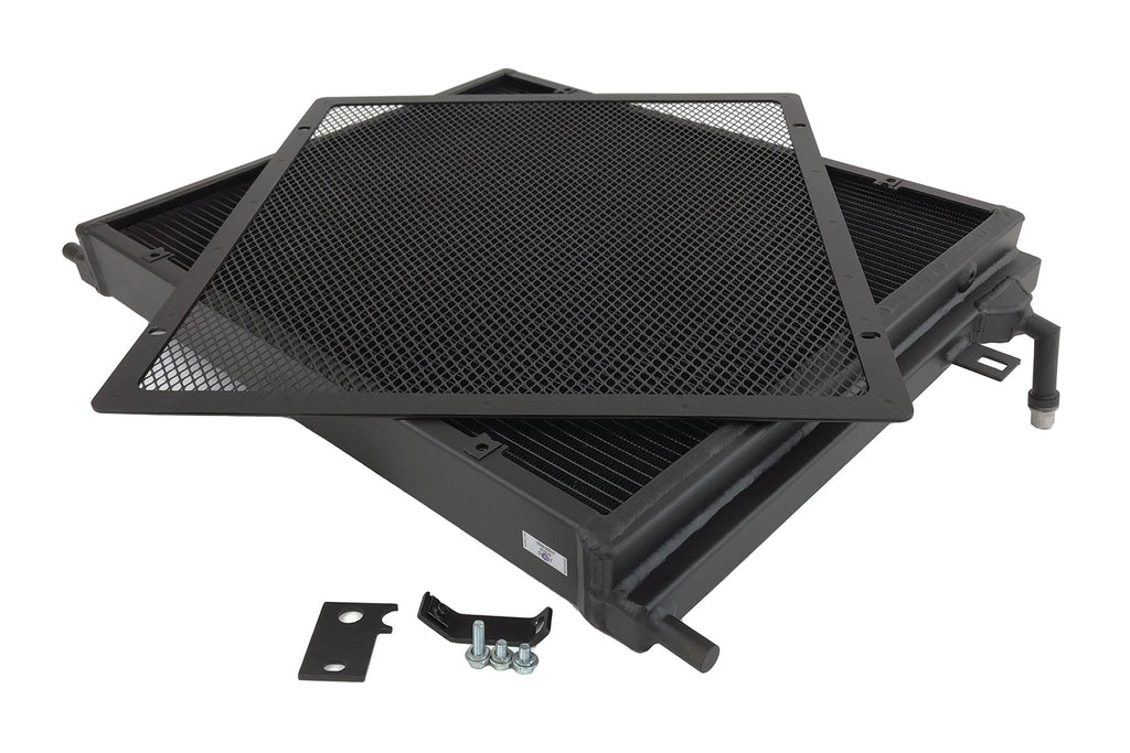 CSF #8131B BMW F3X/F2X B58/B48 Triple-Pass Heat Exchanger w/ Rock Guard - Black