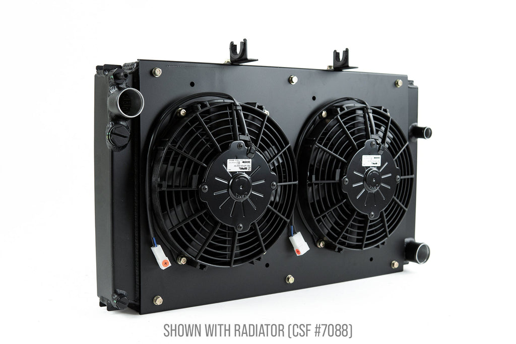 CSF #8180 Porsche 944 / 924S All-Aluminum Fan Shroud w/ Dual 9-inch SPAL Fan