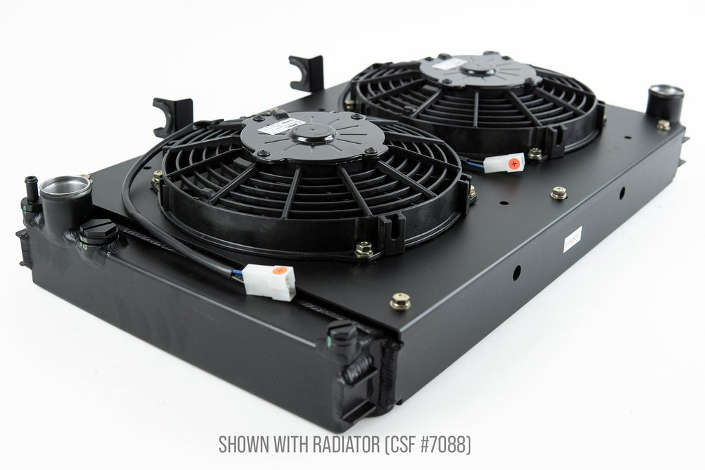CSF #8180 Porsche 944 / 924S All-Aluminum Fan Shroud w/ Dual 9-inch SPAL Fan