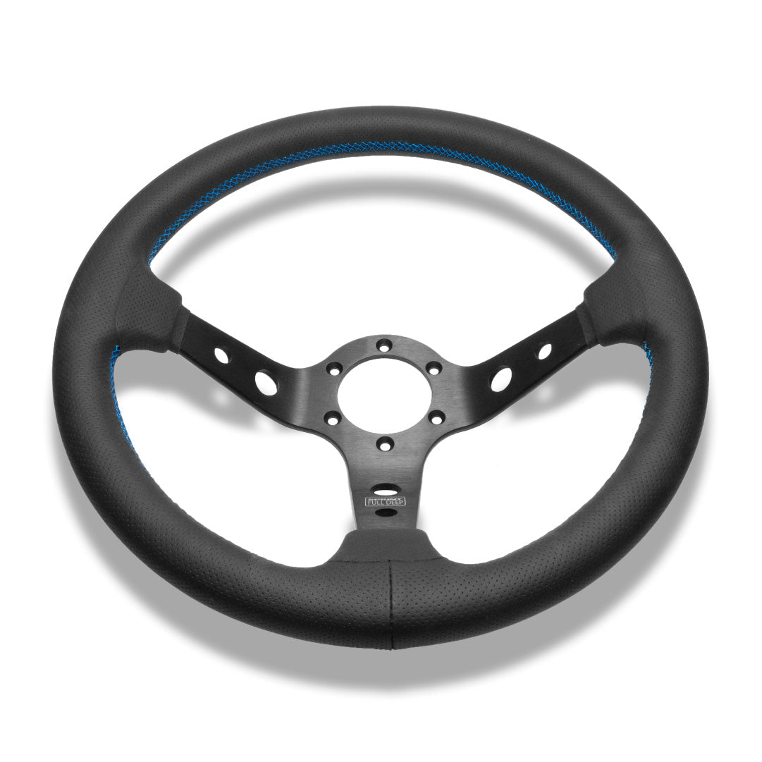 ATC Sprint Full Deep Cone95 Steering Wheel - Black Airleather Black Spokes 330mm
