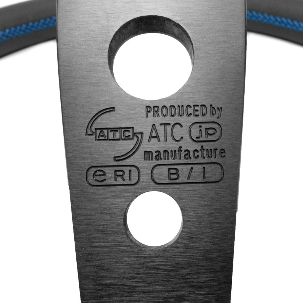 ATC Sprint Full Deep Cone95 Steering Wheel - Black Airleather Black Spokes 330mm