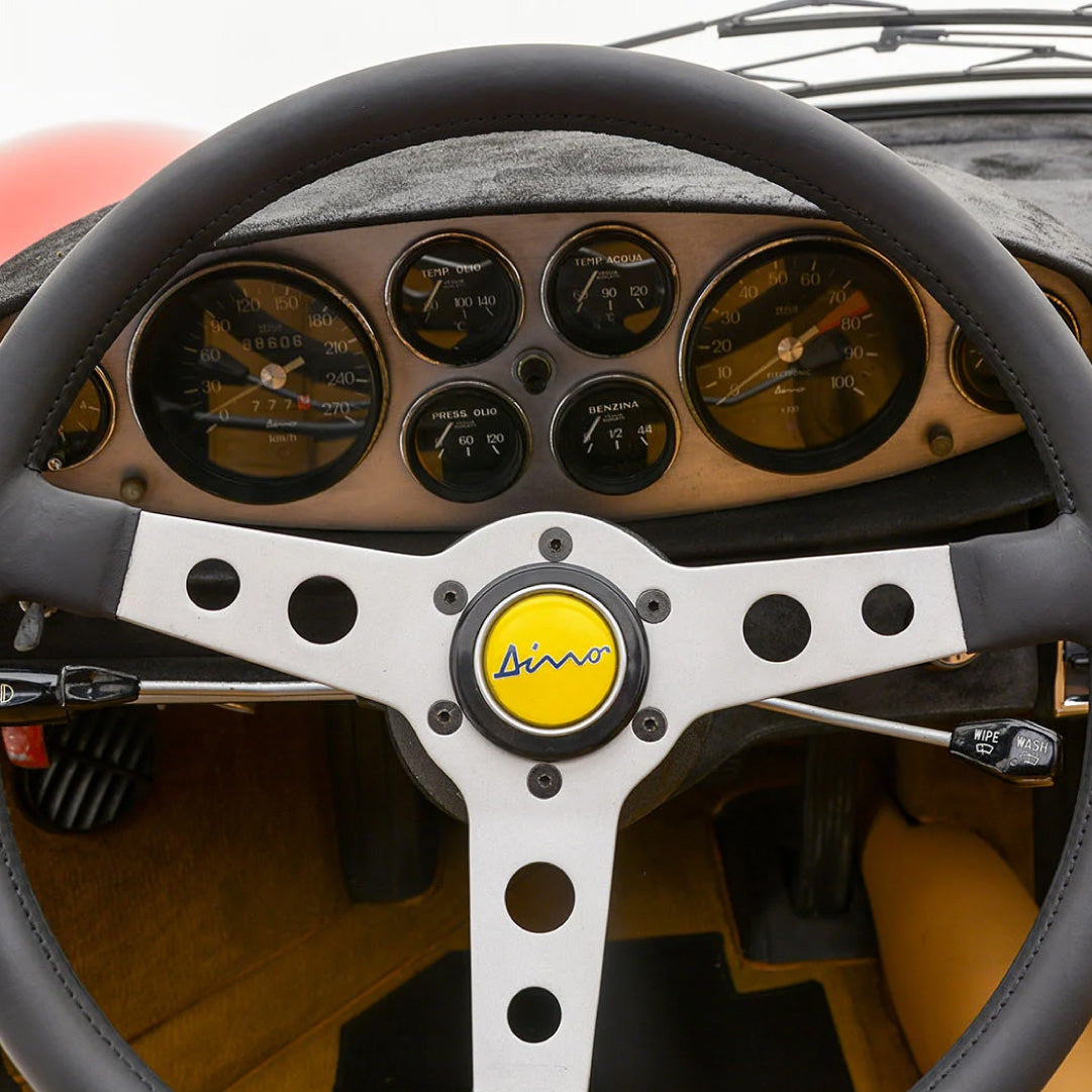 Dino Horn Button - Silver Ring