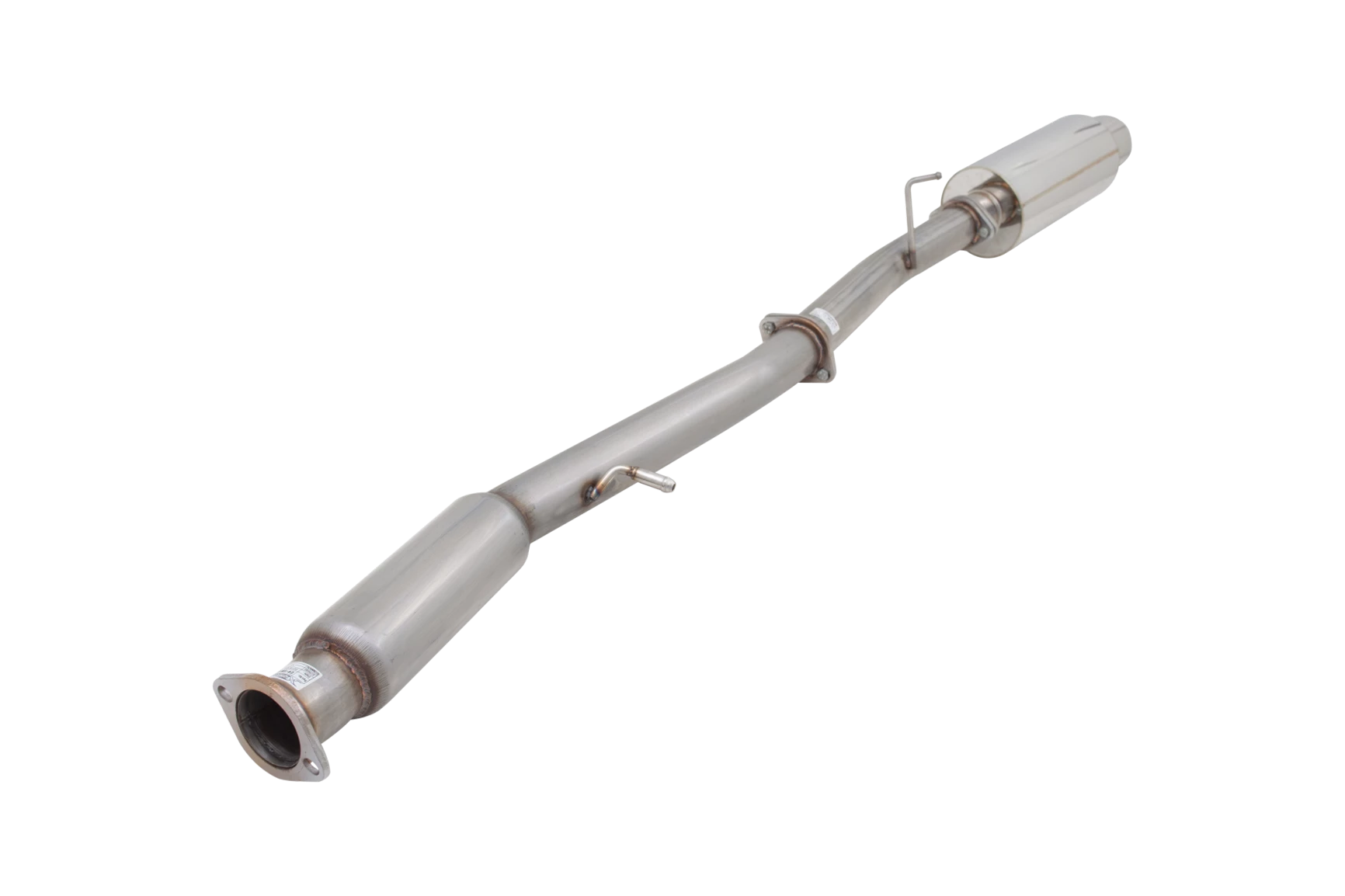 Subaru Impreza WRX - 1994 - 2007 - 3" Cat-Back System with Straight-Out Cannon Muffler, 409 Raw Stainless Steel