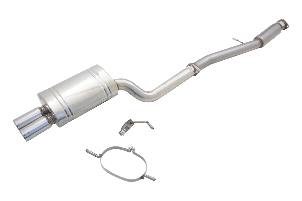 Subaru Impreza WRX (GC, GD, GG) - 1994 - 2007 - 3" Cat-Back System with Oval Twin-Tip Muffler, 409 Raw Stainless Steel