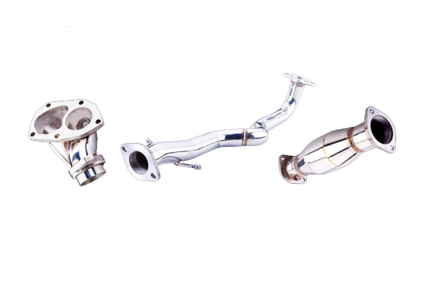 Mitsubishi Lancer Evolution 7, 8, 9 - 3" Turbo-Back System with Varex Muffler, 304 Stainless Steel