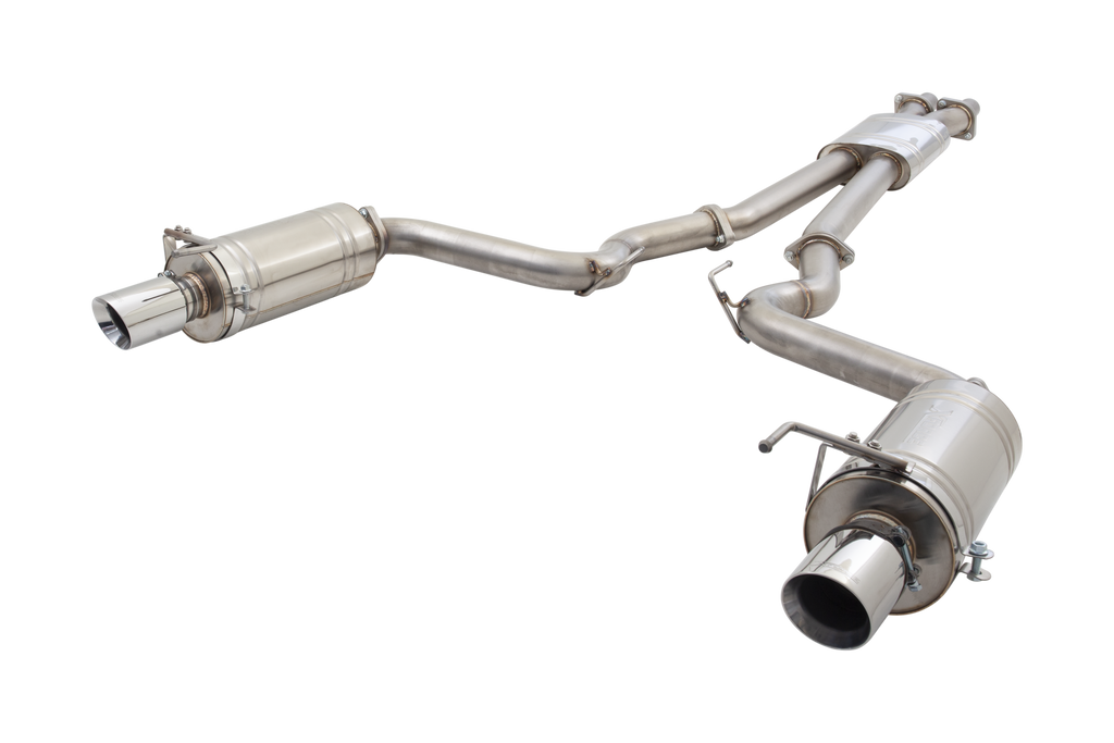 Ford Mustang GT fastback - 2015 - 2017 - 3" Cat-Back System with Round Mufflers, 304 Stainless Steel