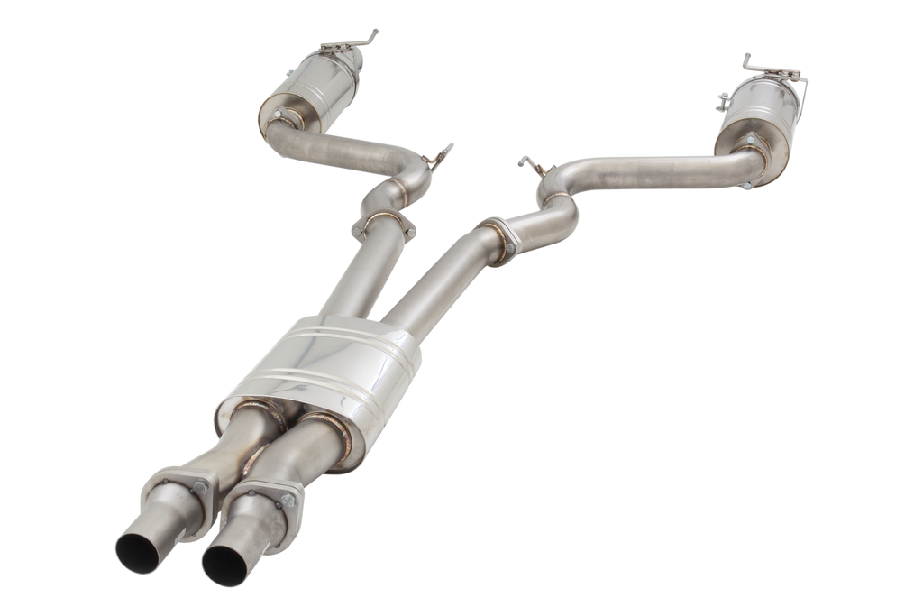 Ford Mustang GT fastback - 2015 - 2017 - 3" Cat-Back System with Round Mufflers, 304 Stainless Steel