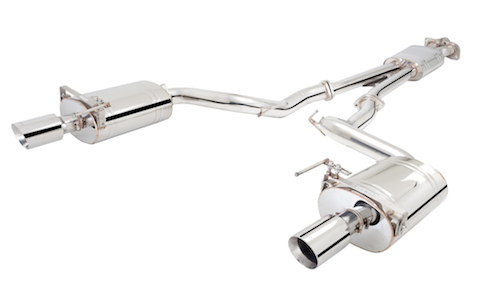 Ford Mustang EcoBoost - 2014 - 2017 - 2.5" Cat-Back Exhaust System with Oval Mufflers, 304 Stainless Steel