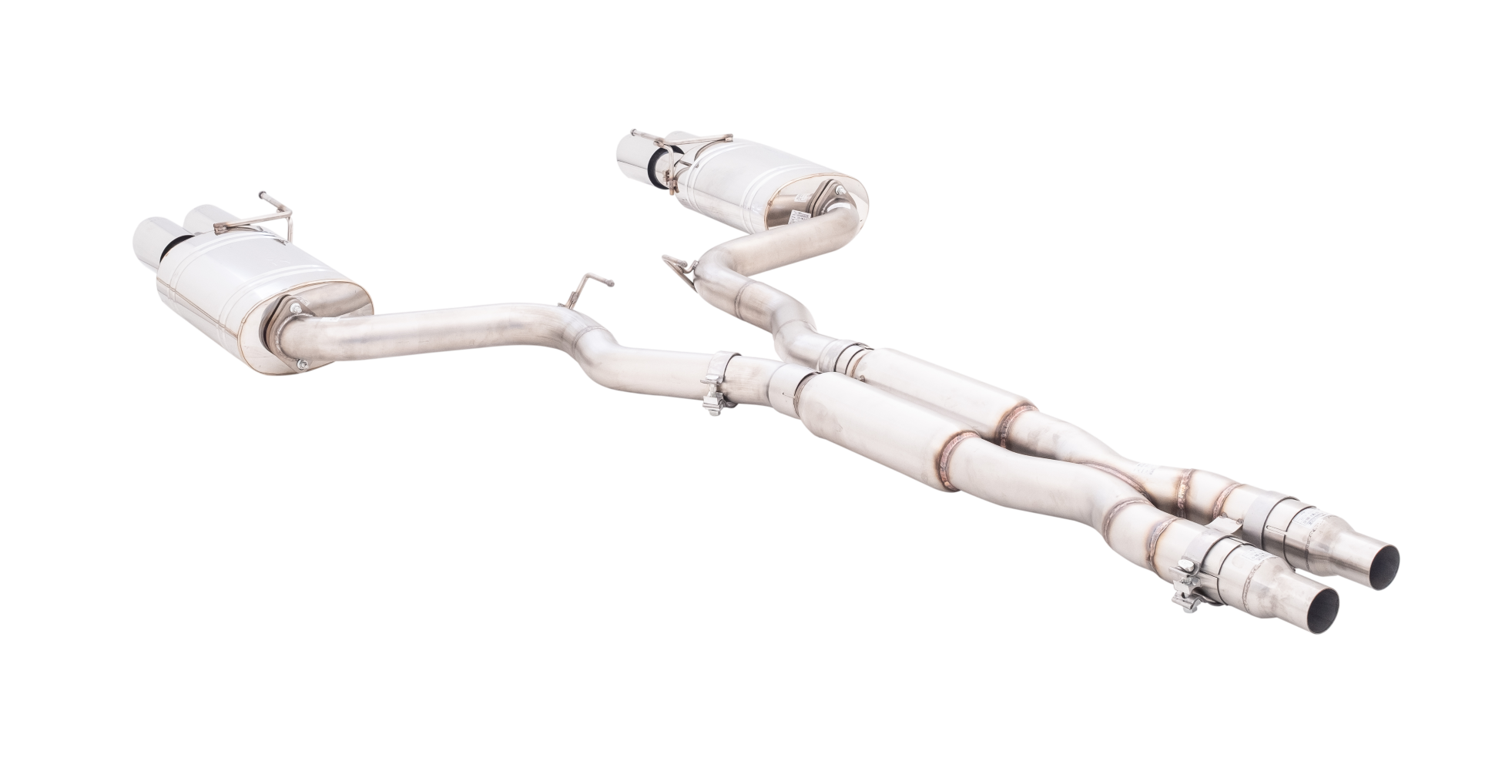 Ford Mustang GT (S550 FN) - 2018 - 2012 - 3" Cat-Back System with Oval Mufflers, 304 Stainless Steel