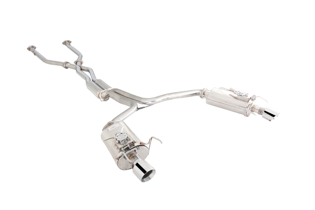 Lexus IS250 / IS350 (GSE20) - 2005 - 2013 - Twin 2.5" Cat-Back System with Varex Mufflers, 304 Stainless Steel