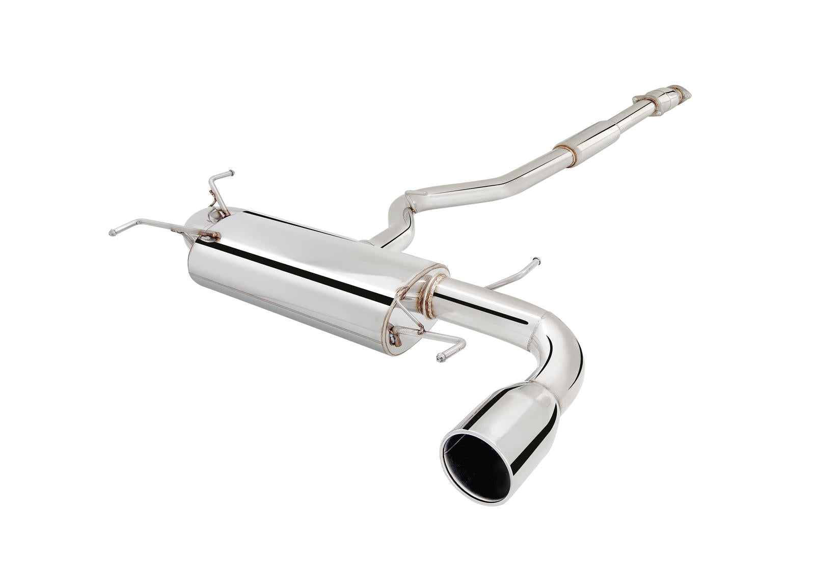 Subaru Impreza WRX Hatchback (G3) - 2007 - 2011 - 3" Cat-Back System, 304 Polished Stainless Steel