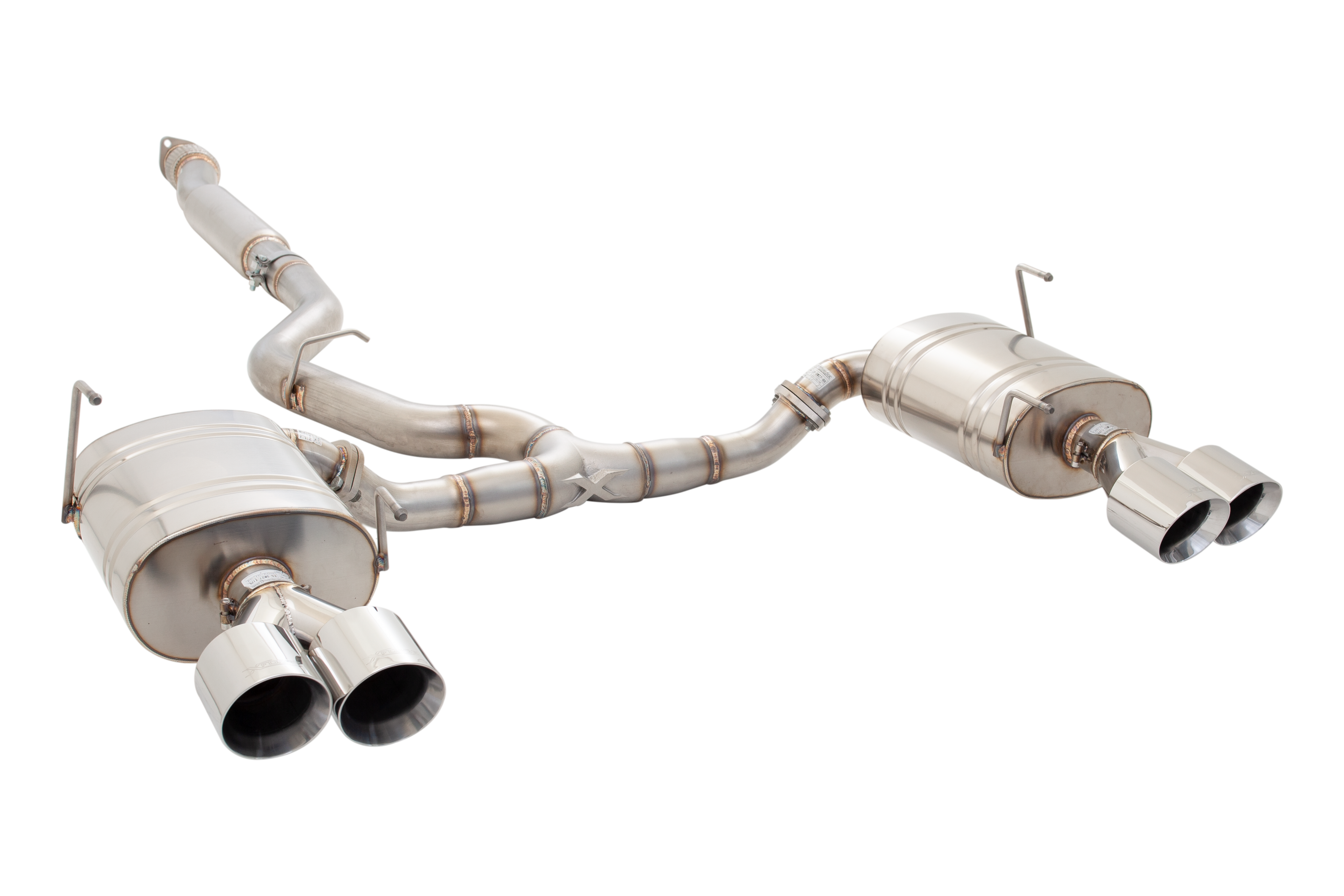 Subaru WRX STI (G3) - 2011 - 2017 - 3" Cat-Back System with Oval Mufflers (STREET SYSTEM), 304 Stainless Steel
