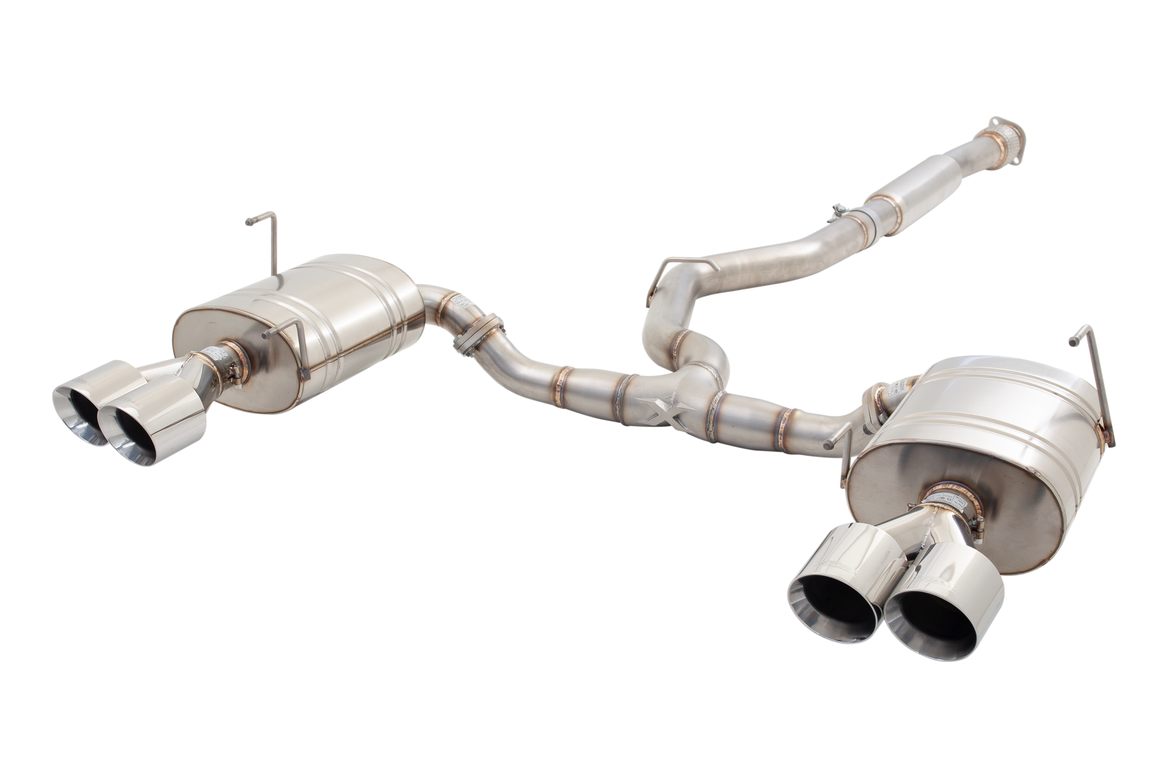 Subaru WRX STI (G3) - 2011 - 2017 - 3" Cat-Back System with Oval Mufflers (STREET SYSTEM), 304 Stainless Steel