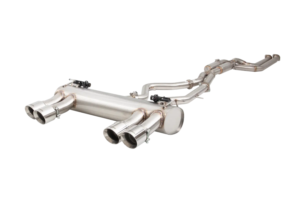 BMW F80 M3 / F82 M4 - 2.5" Twin Cat-Back System Varex Muffler, 304 Stainless Steel