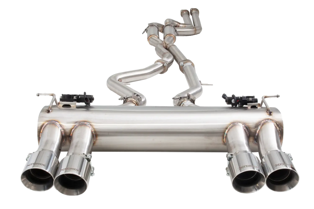 BMW F80 M3 / F82 M4 - 2.5" Twin Cat-Back System Varex Muffler, 304 Stainless Steel