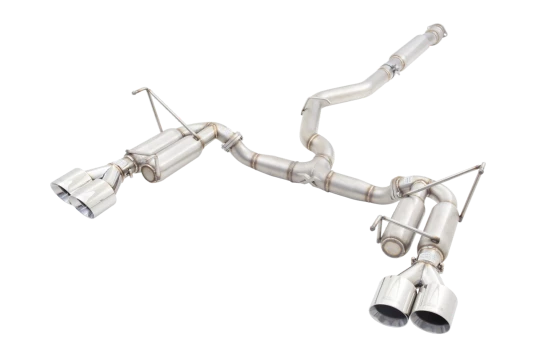 Subaru WRX STI (G3) - 2011 - 2017 - 3" Cat-Back System with Round Mufflers (RACE SYSTEM), 304 Stainless Steel