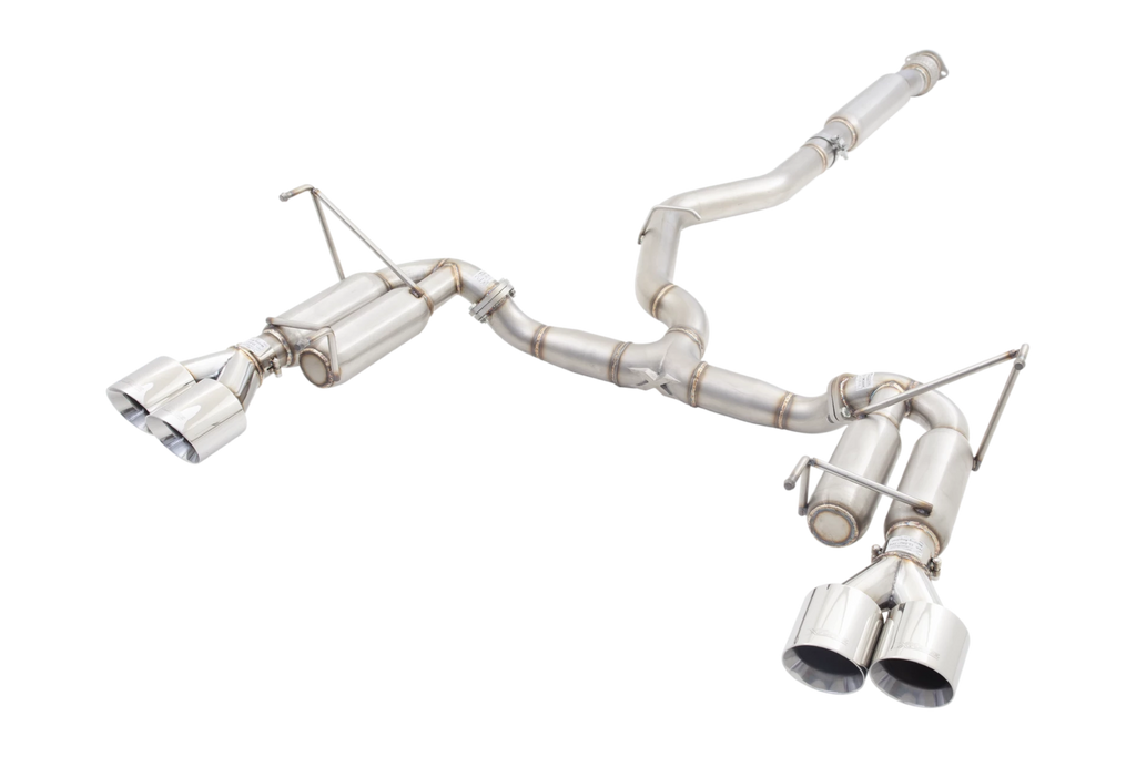 Subaru WRX STI (G3) - 2011 - 2017 - 3" Cat-Back System with Round Mufflers (RACE SYSTEM), 304 Stainless Steel