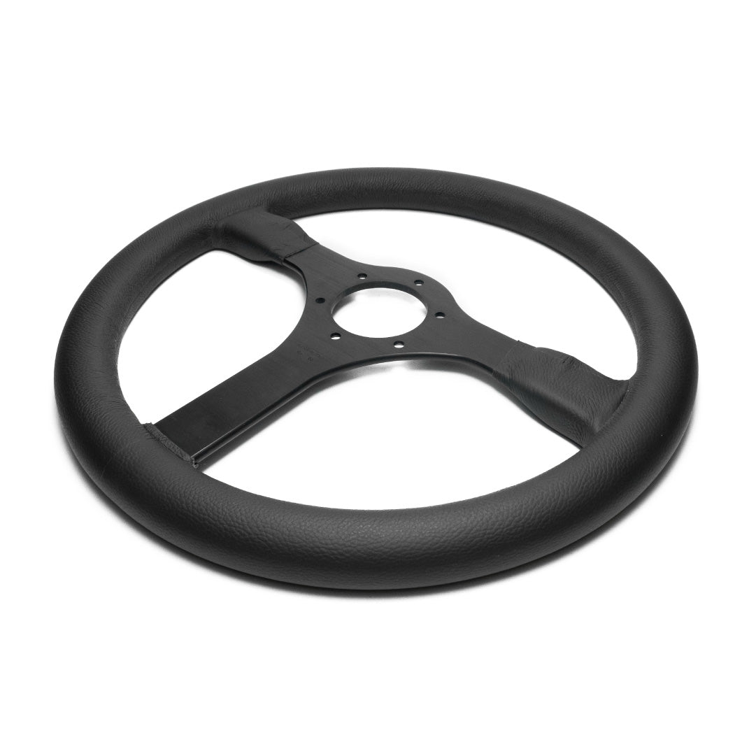 Ferrari F40 Steering Wheel - Black Leather Black Spokes 350mm