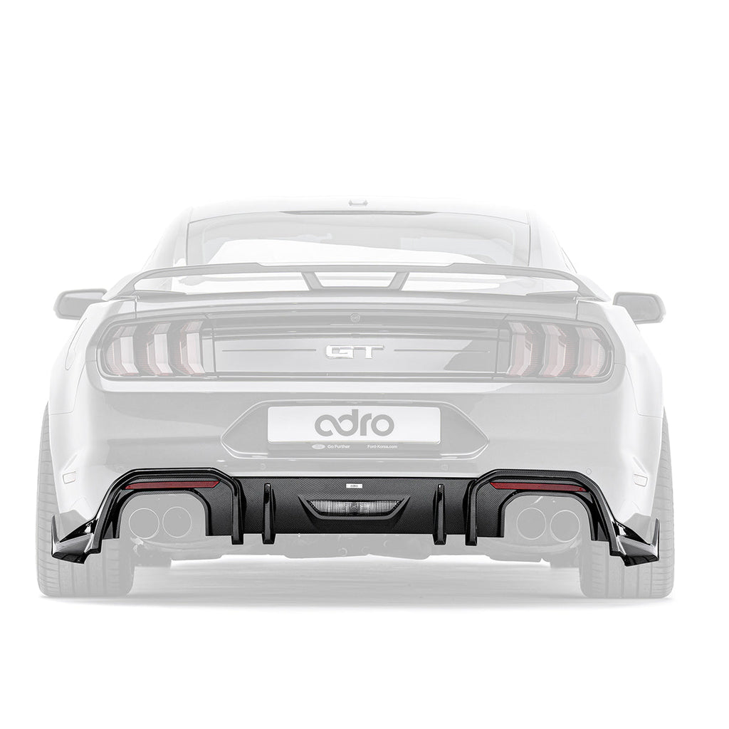 FORD MUSTANG CARBON FIBER REAR DIFFUSER