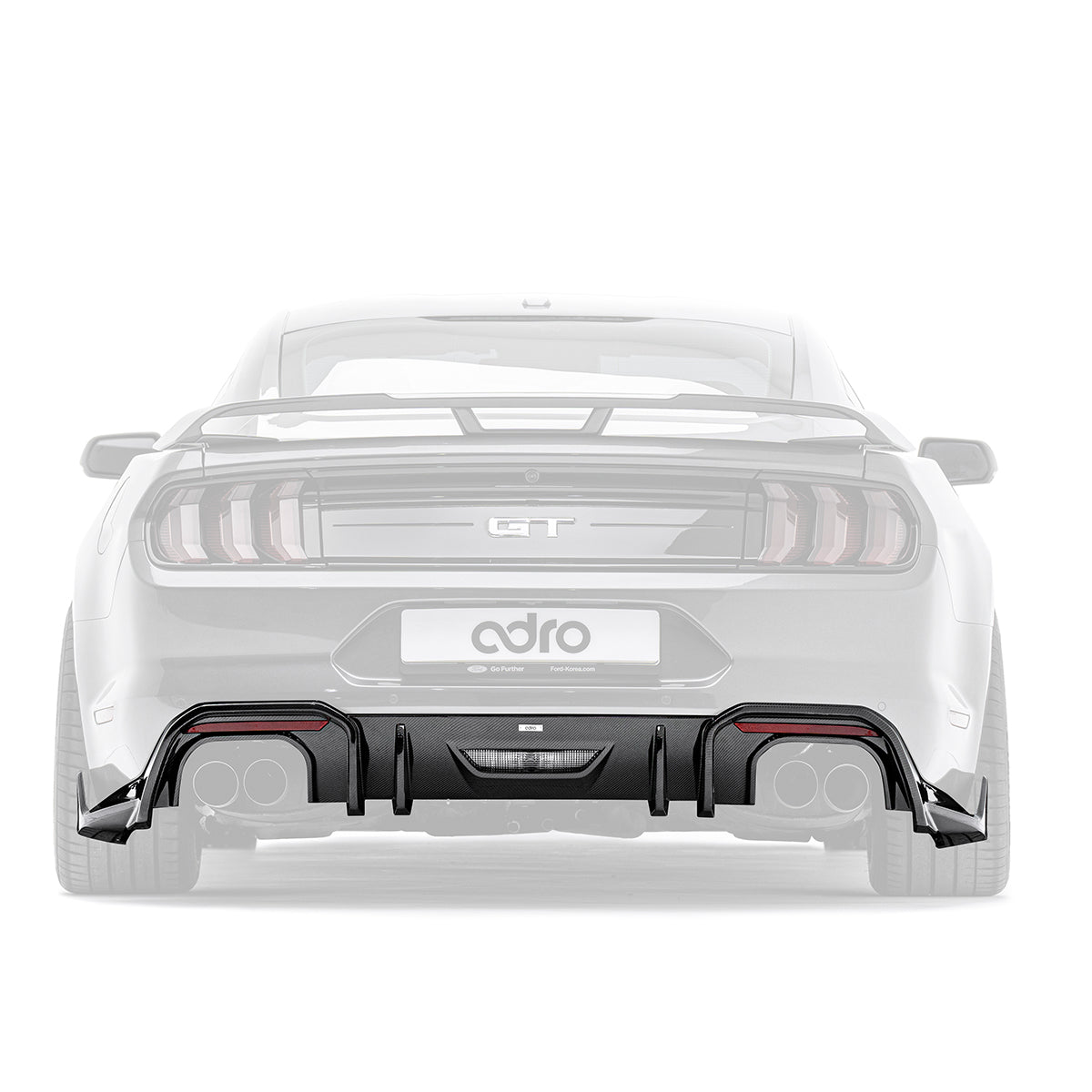 FORD MUSTANG CARBON FIBER REAR DIFFUSER