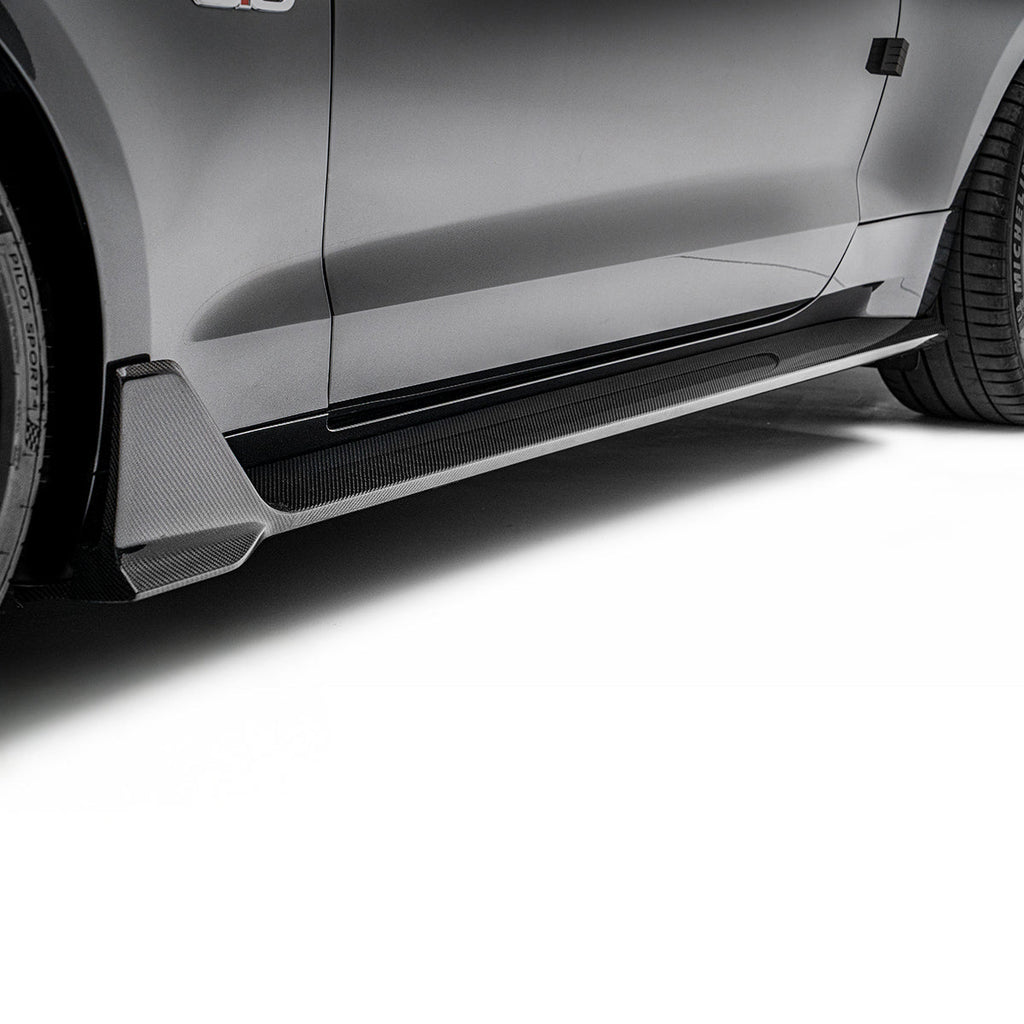 FORD MUSTANG CARBON FIBER SIDE SKIRTS